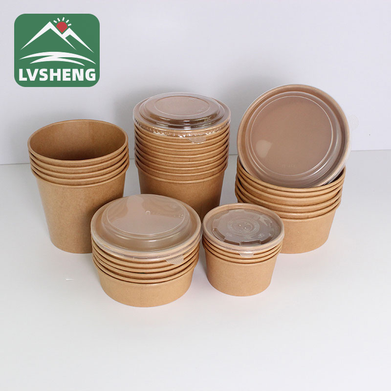کاسه کاغذی درجه غذا را بیرون بیاورید